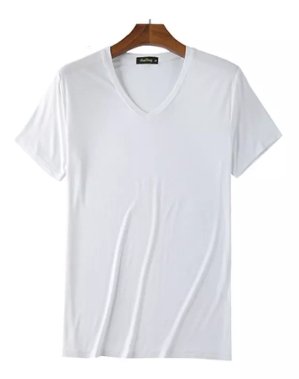 POLOS MANGA CORTA CUELLO V SLIM FIT JUVENILES PARA HOMBRE - 1