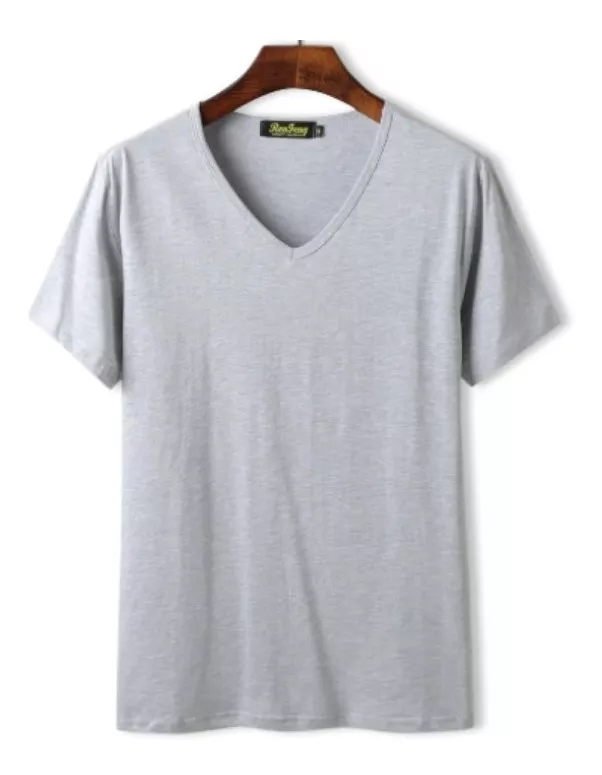 POLOS MANGA CORTA CUELLO V SLIM FIT JUVENILES PARA HOMBRE - 1