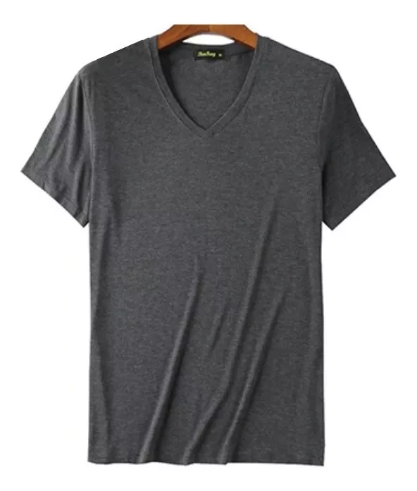 POLOS MANGA CORTA CUELLO V SLIM FIT JUVENILES PARA HOMBRE - 1