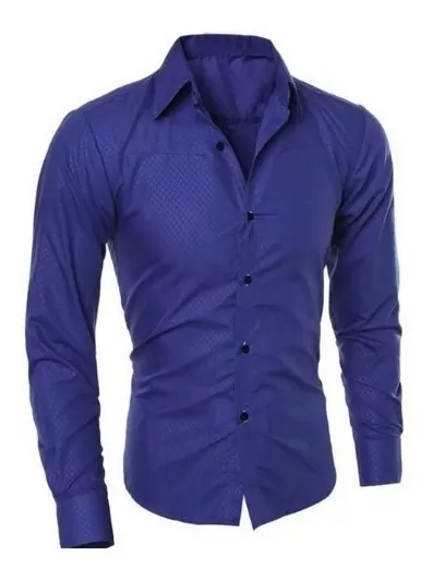 CAMISA MANGA LARGA HOMBRE OTROS ELEGANTES CASUAL SLIM FIT - 1