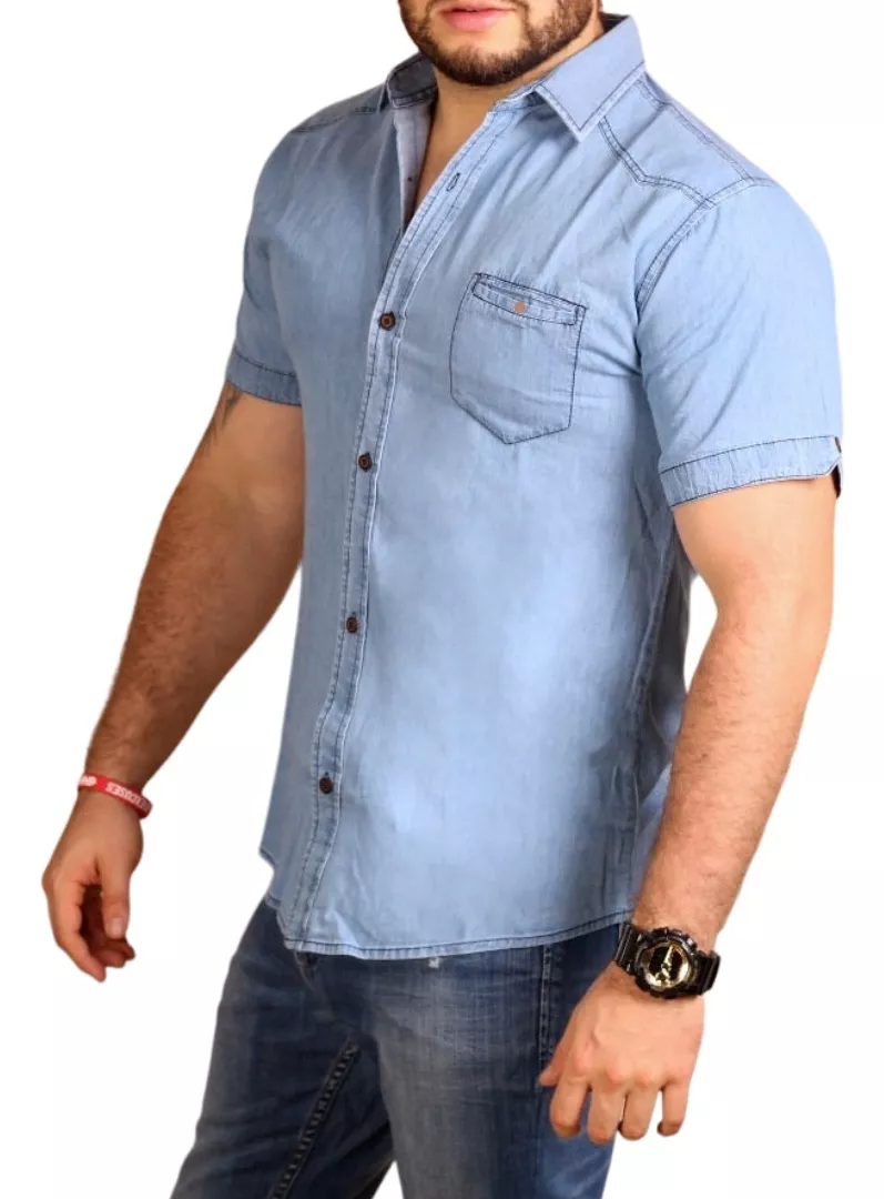 CAMISA MANGA CORTA HOMBRE OTROS JEAN - 1