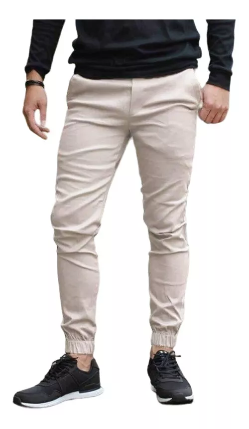 PANTALÓN JOGGER TUBO CON ELÁSTICO LA PRETINA TUBO ELÁSTICO - 1