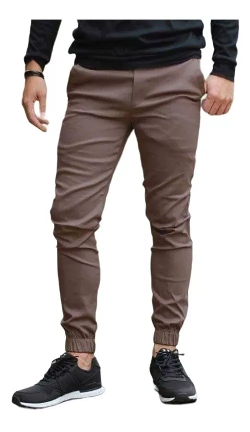 PANTALÓN JOGGER TUBO CON ELÁSTICO LA PRETINA TUBO ELÁSTICO - 1