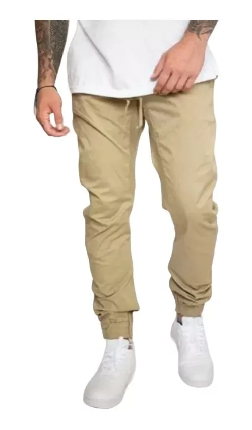 PANTALÓN JOGGER TUBO CON ELÁSTICO LA PRETINA TUBO ELÁSTICO - 1