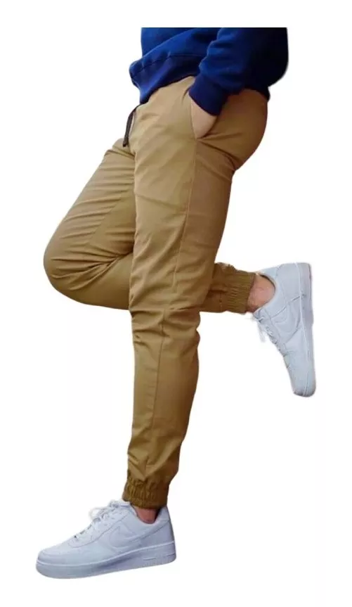 PANTALÓN JOGGER TUBO CON ELÁSTICO LA PRETINA TUBO ELÁSTICO - 1