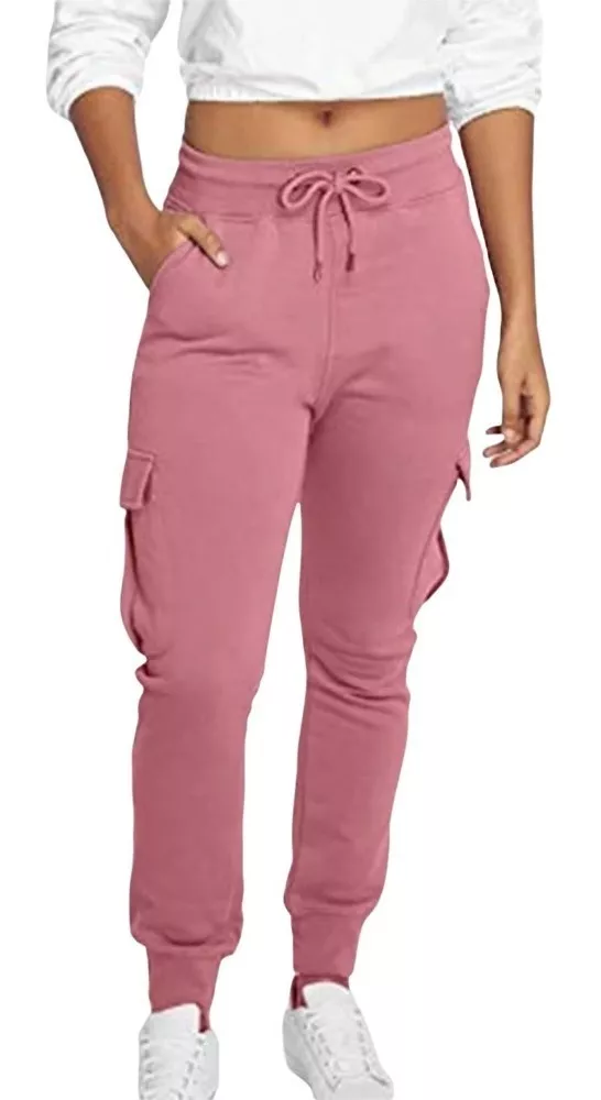 PANTALÓN JOGGER CARGO MUJER - 1