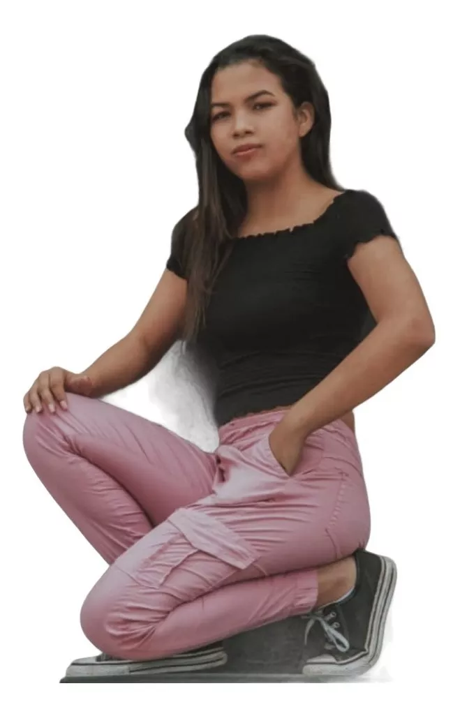 PANTALÓN JOGGER CARGO MUJER - 1