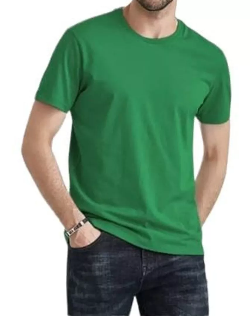 POLOS CUELLO REDONDO MANGA CORTA DE ALGODÓN PARA HOMBRES - 1