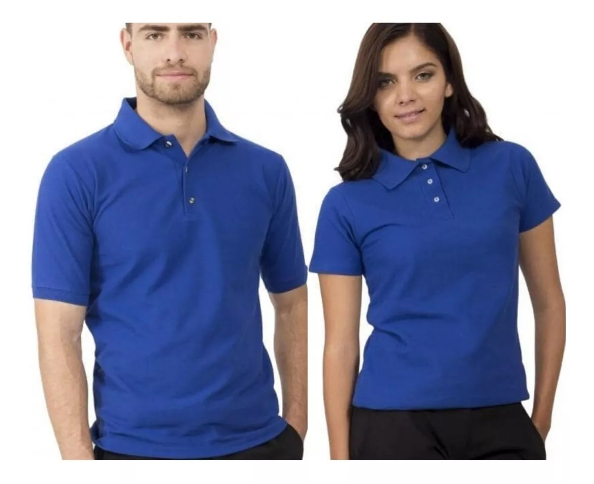 POLO MANGA CORTA ALGODÓN UNISEX SM CAMISERO VENTA POR MAYOR - 1