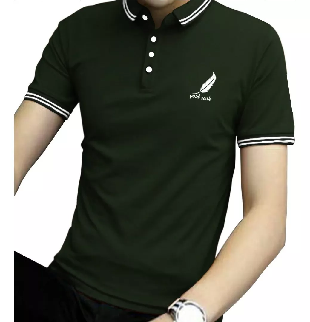 POLOS CAMISEROS MANGA CORTA PARA HOMBRES, POLO SLIM FIT - 1