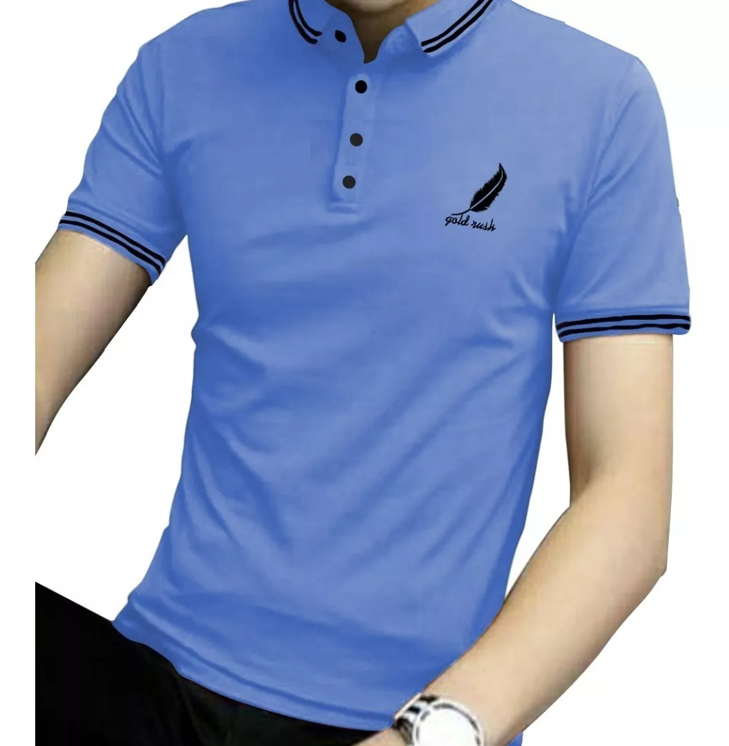 POLOS CAMISEROS MANGA CORTA PARA HOMBRES, POLO SLIM FIT - 1