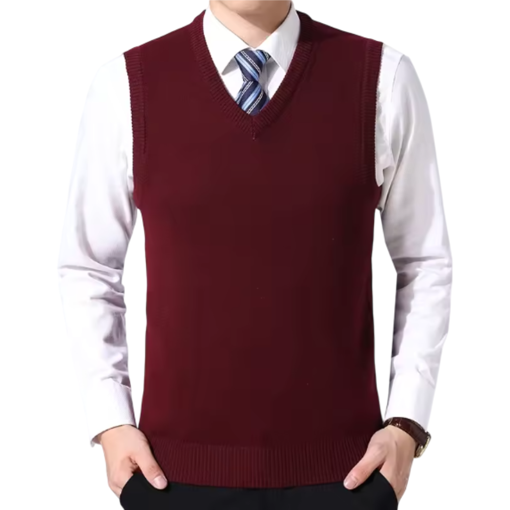 CHALECO PULL OVER DE HILO PARA HOMBRE - 1