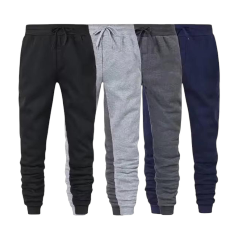 PACK X 4 BUZOS JOGGERS DE ALGODÓN AFRANELADO ABRIGADOR PARA CABALLERO - 1