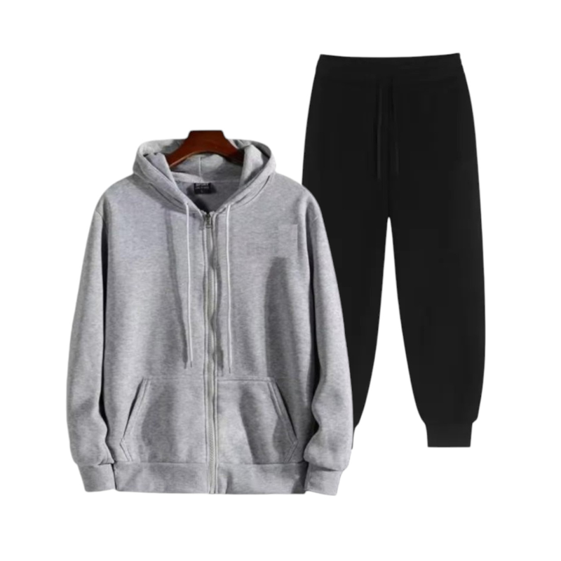 CONJUNTO CASACA MÁS BUZO DE ALGODÓN PARA HOMBRE - 1