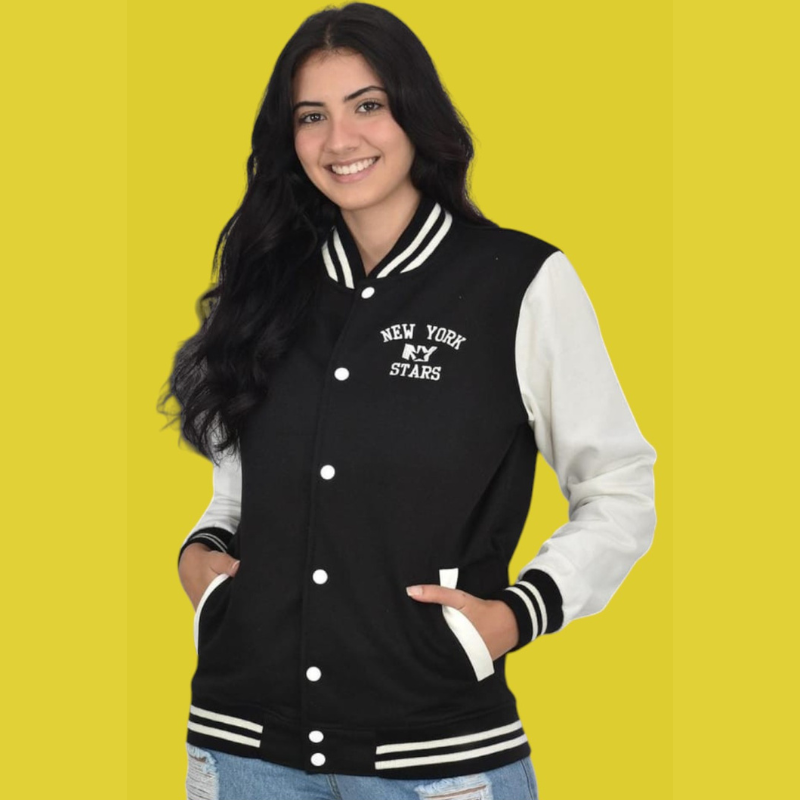 CASACA BEÍSBOL PARA MUJER ESTILO URBANO Y JUVENIL - 1