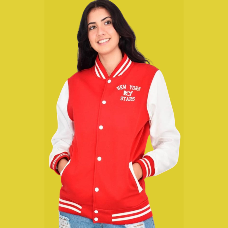CASACA BEÍSBOL PARA MUJER ESTILO URBANO Y JUVENIL - 1