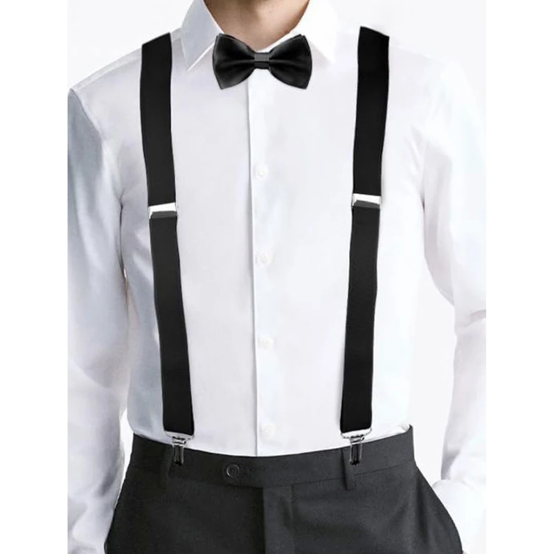 TIRANTES SUJETADORES ELÁSTICOS PARA PANTALONES DE HOMBRES - 1