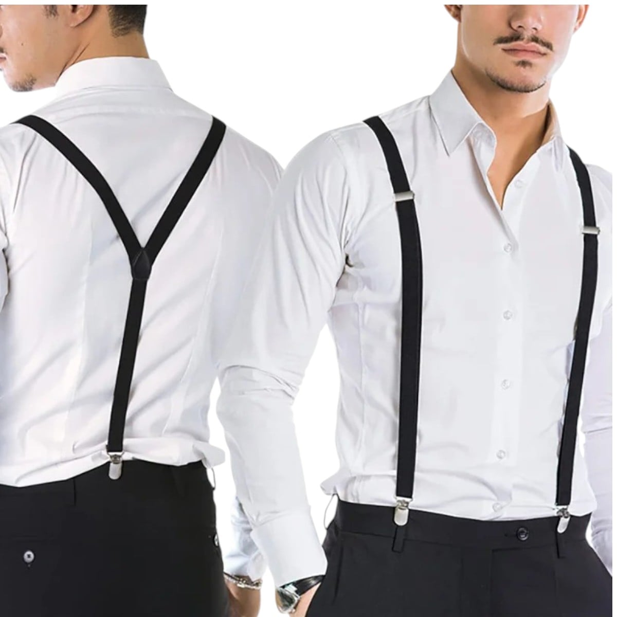 TIRANTES SUJETADORES ELÁSTICOS PARA PANTALONES DE HOMBRES - 2