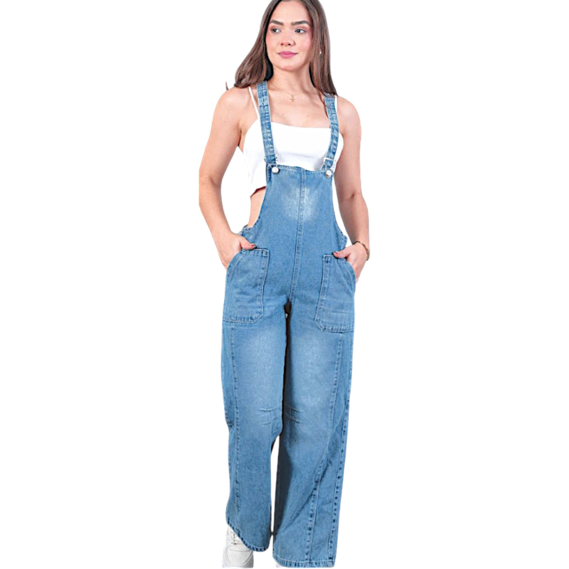 OVERALLS DEMIN DE JEANS PARA MUJER - 1