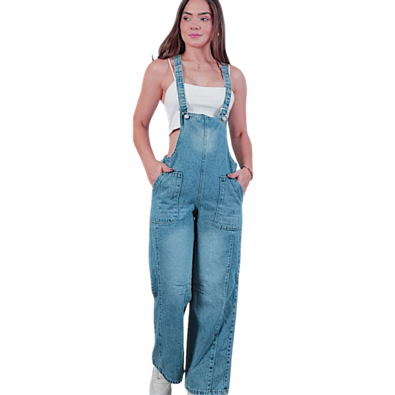 OVERALLS DEMIN DE JEANS PARA MUJER - 1