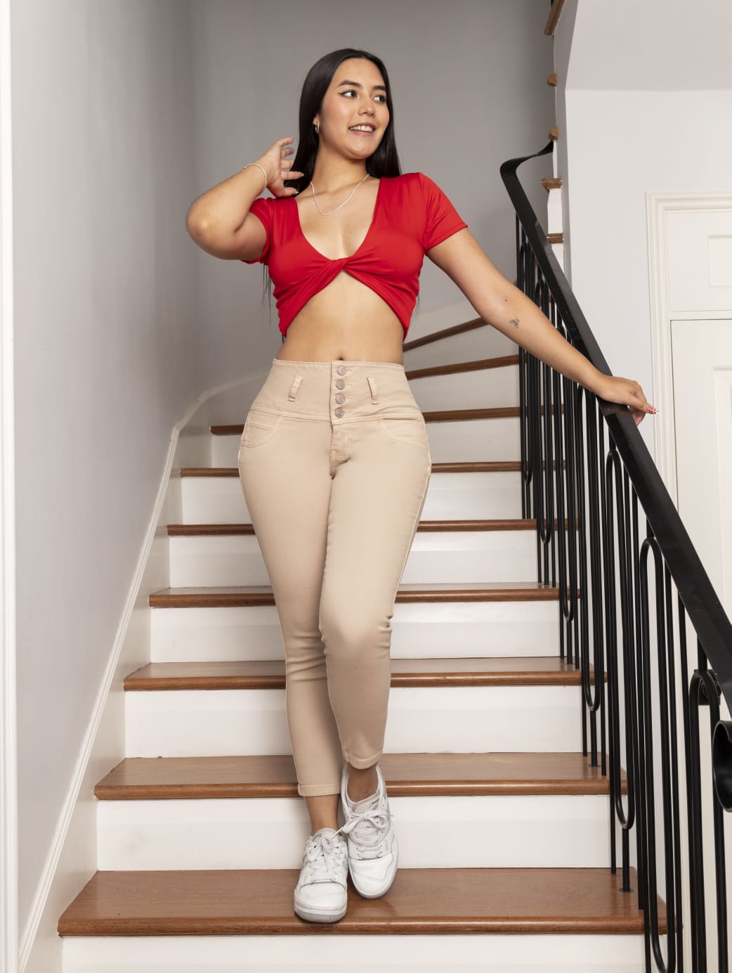 PANTALÓN JEANS STRECH FAJERO PARA MUJER - 1