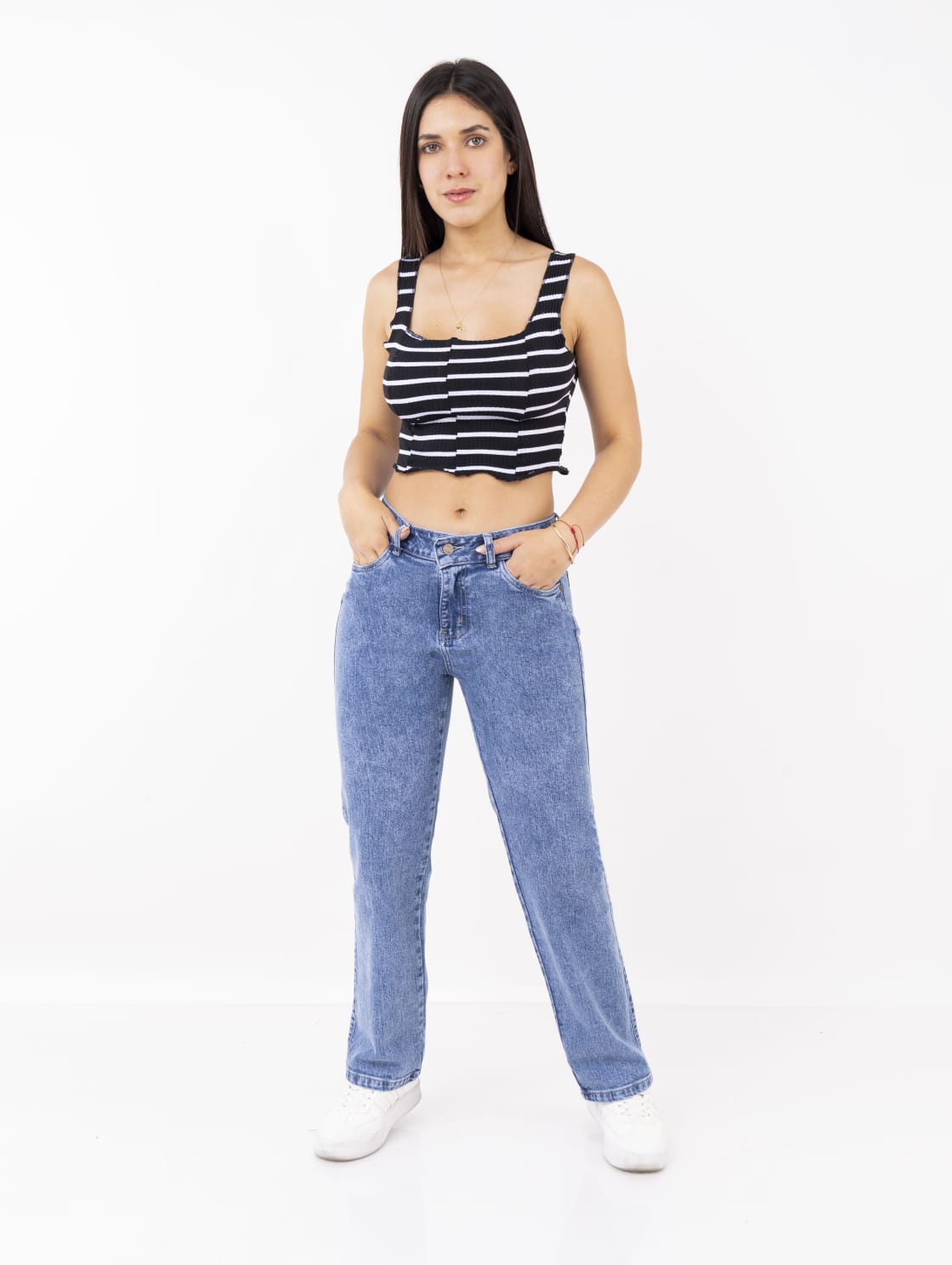 PANTALÓN JEANS CONFORT CLÁSICO PARA MUJER - 1