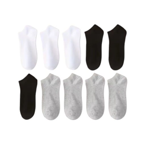 1 DOCENA DE MEDIAS/CALCETINES TOBILLERAS DE ALGODÓN PARA MUJER - 2