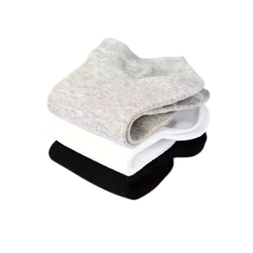 1 DOCENA DE MEDIAS/CALCETINES TOBILLERAS DE ALGODÓN PARA MUJER - 3