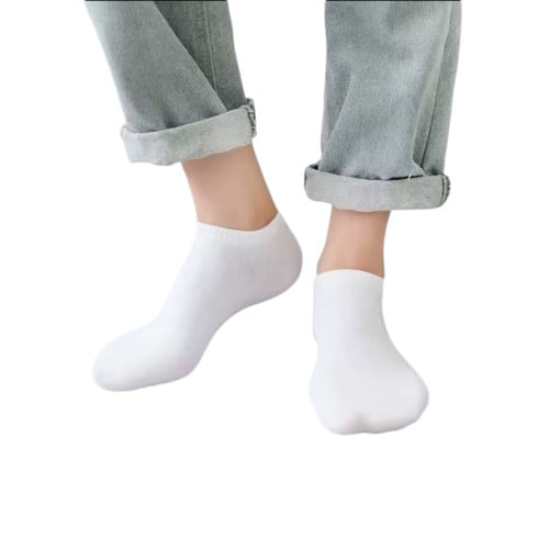 1 DOCENA DE MEDIAS/CALCETINES TOBILLERAS DE ALGODÓN PARA HOMBRE - 1