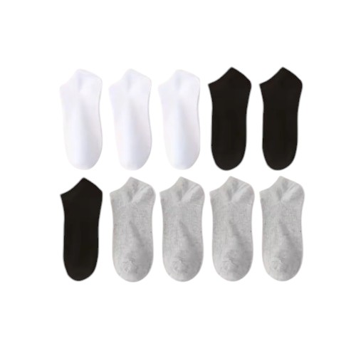 1 DOCENA DE MEDIAS/CALCETINES TOBILLERAS DE ALGODÓN PARA HOMBRE - 2