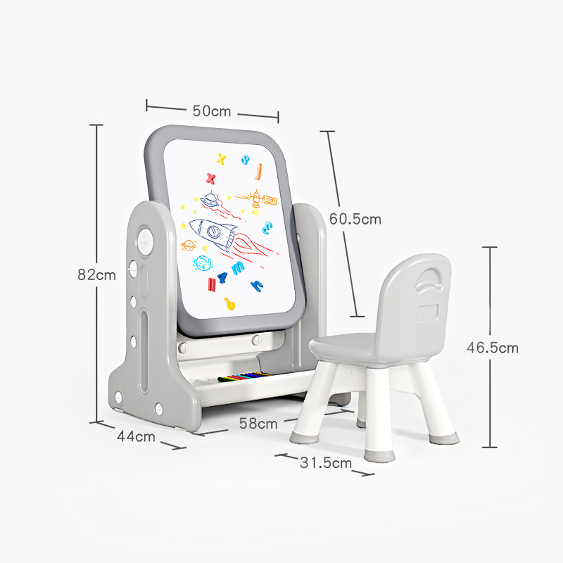 MESA PIZARRA CELESTE PARA NIÑOS - 3