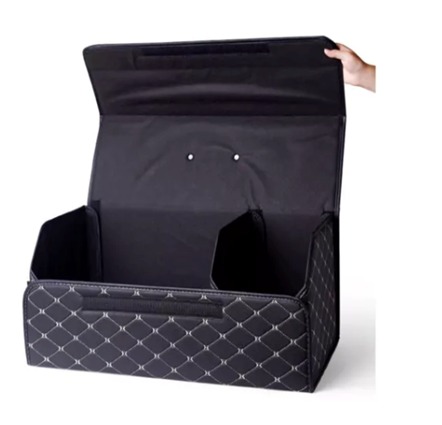 CAJA ORGANIZADORA DE MALETERA DE CUERO MULTIFUNCIONAL PLEGABLE - 1