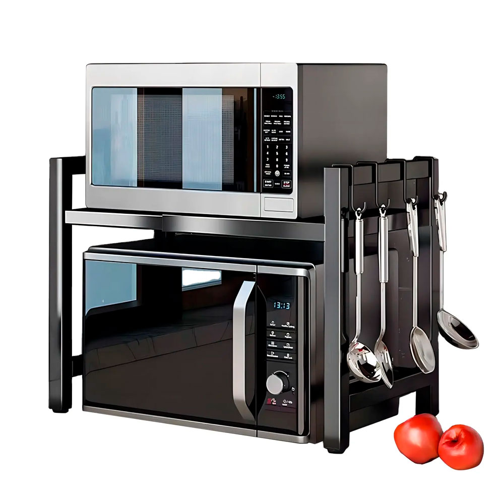 ESTANTE ORGANIZADOR PARA COCINA DE ACERO EXPANDIBLE MULTIUSOS MICROONDAS - 3