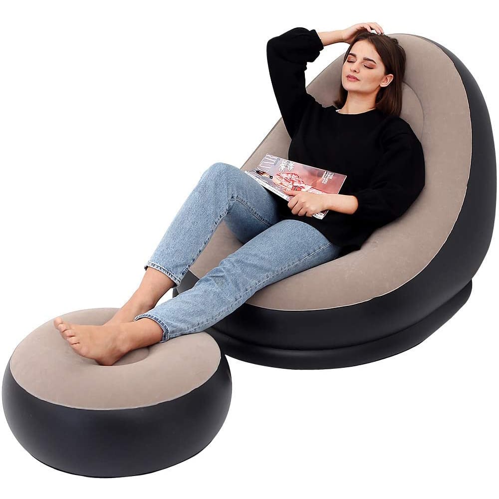 MUEBLE INFLABLE CON APOYO DE PIES ERGONÓMICO - 1