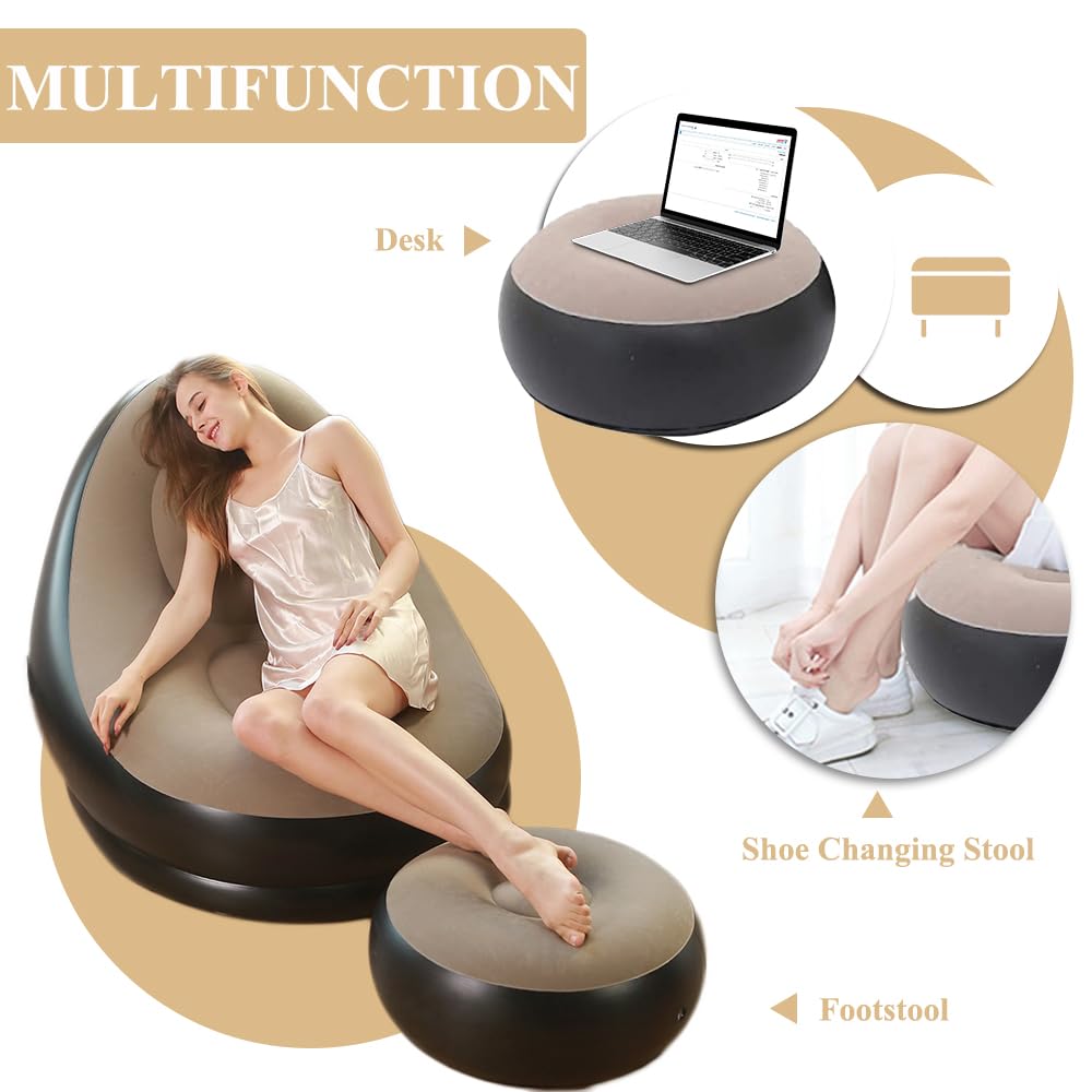 MUEBLE INFLABLE CON APOYO DE PIES ERGONÓMICO - 3