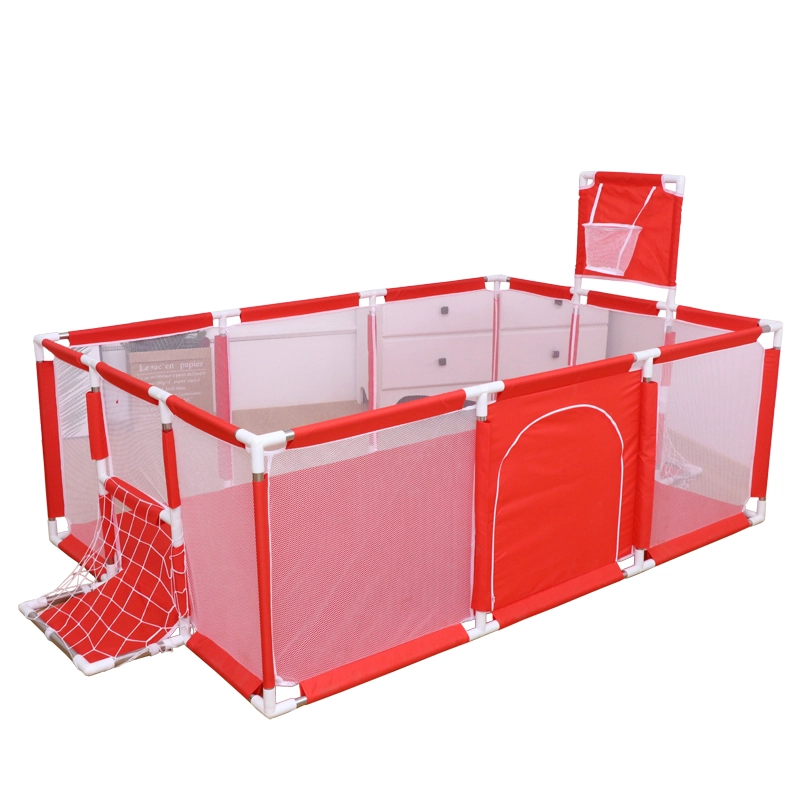 CORRAL CON ARO DE BÁSQUET Y ARCO ROJO - 1