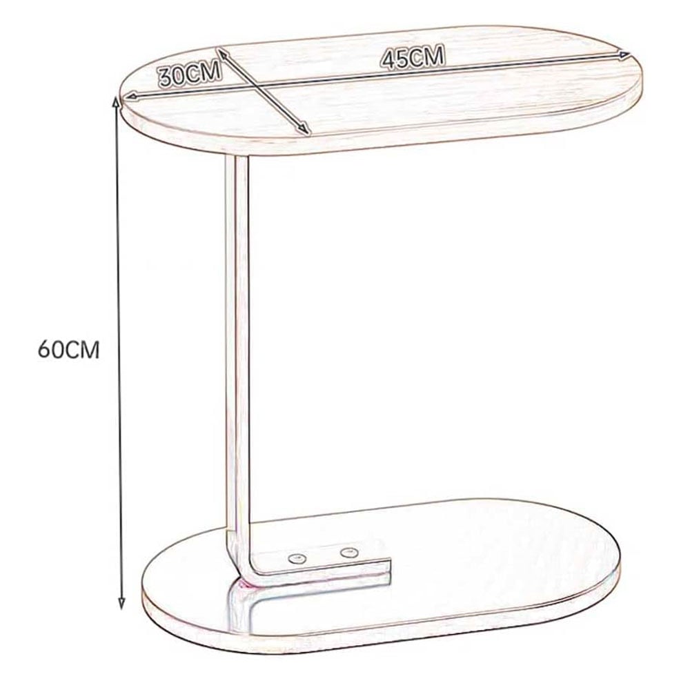 MESA AUXILIAR LATERAL MODERNA - 3