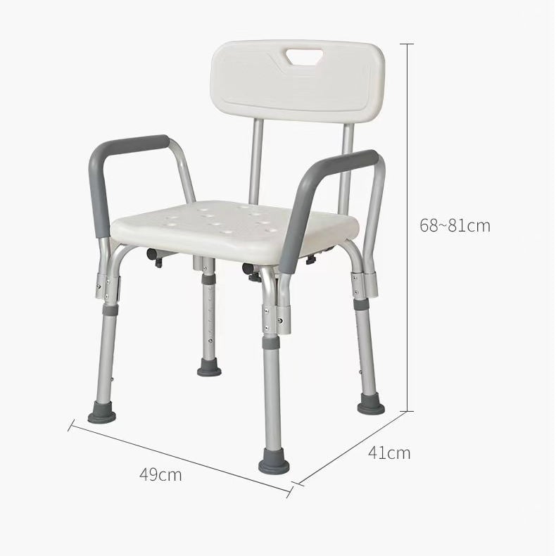 SILLA DE DUCHA CON APOYABRAZOS EXTRAÍBLES - 4