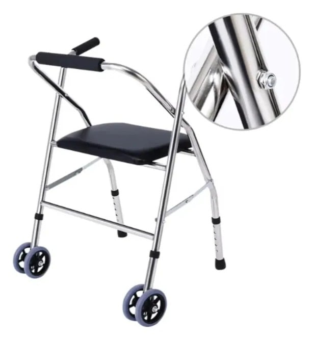 ANDADOR ORTOPÉDICO CON ASIENTO Y RUEDAS - 1