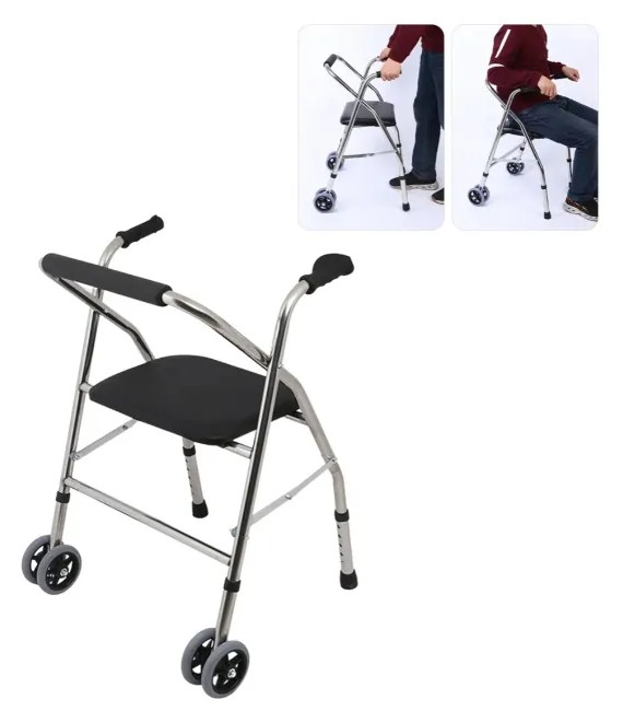 ANDADOR ORTOPÉDICO CON ASIENTO Y RUEDAS - 3
