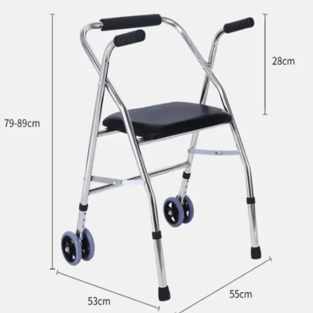 ANDADOR ORTOPÉDICO CON ASIENTO Y RUEDAS - 5