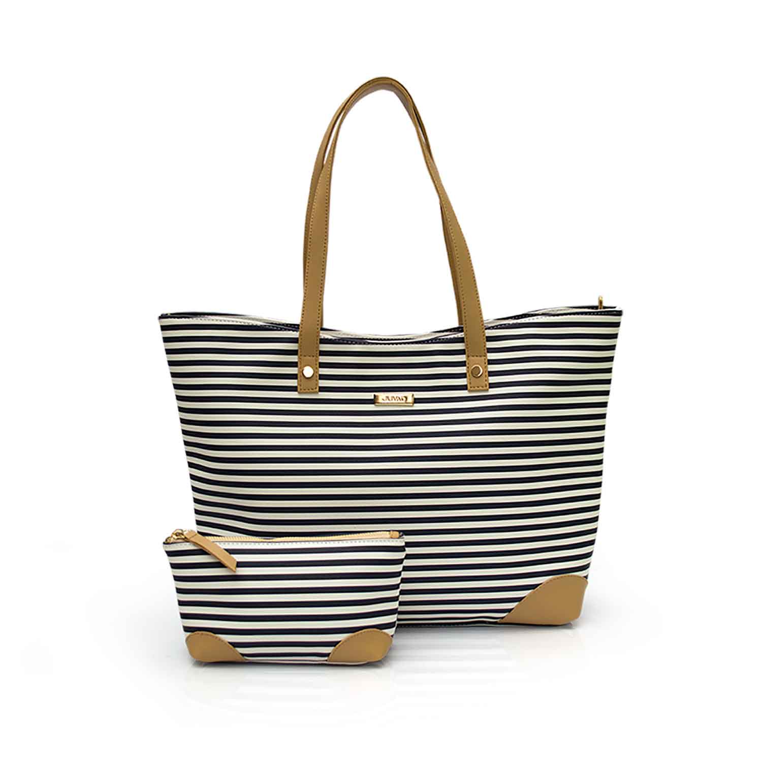 JUVAD CARTERA C/NECESER ROSE LINE AZUL - 1