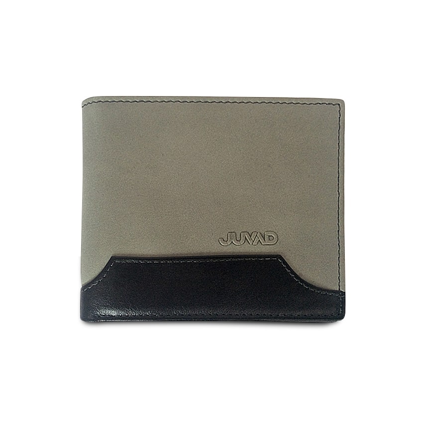 JUVAD BILLETERA CUERO JOONHO NEGRO GRIS - 1