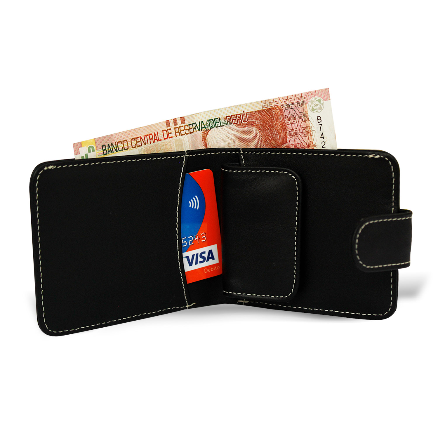 MONEDERO JUVAD CUERO NEGRO DERN CZA - 2