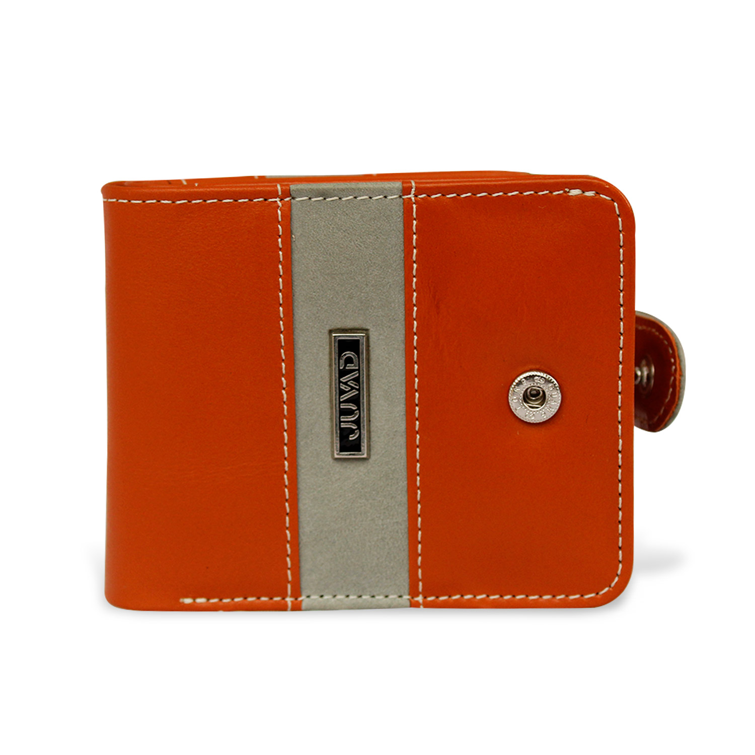 MONEDERO JUVAD CUERO NARANJA BAKER - 4