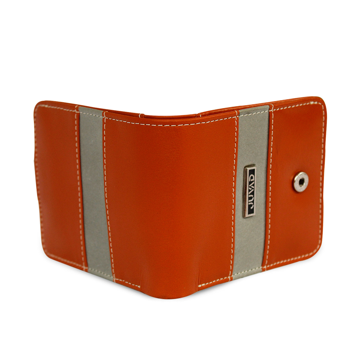 MONEDERO JUVAD CUERO NARANJA BAKER - 6