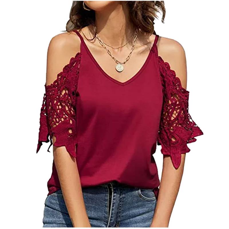 POLO MANGA CORTA MUJER RINODERINA NVSY004 CASUAL SEXY - 1