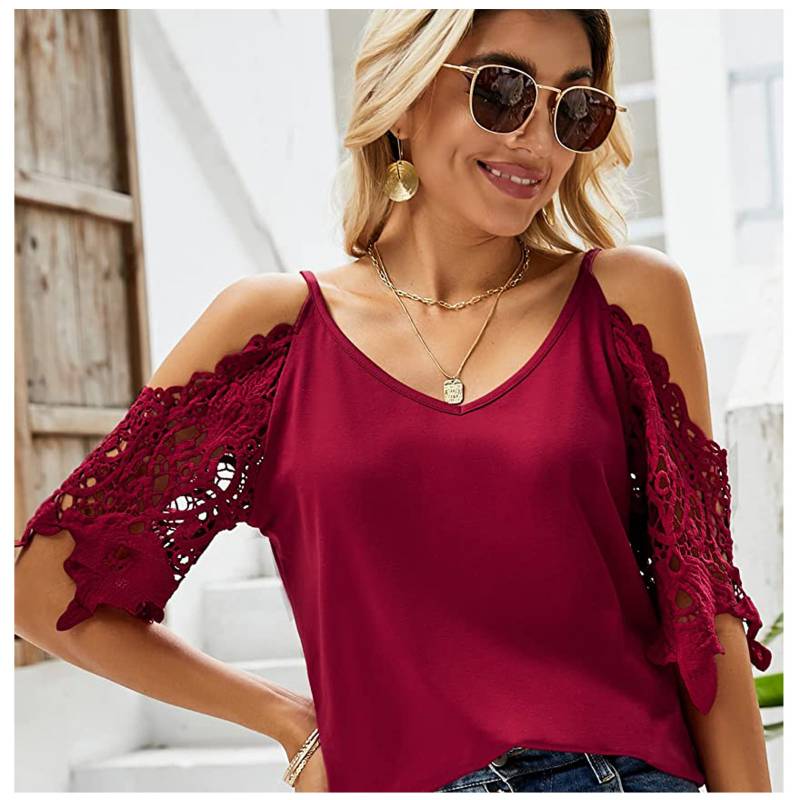 POLO MANGA CORTA MUJER RINODERINA NVSY004 CASUAL SEXY - 3