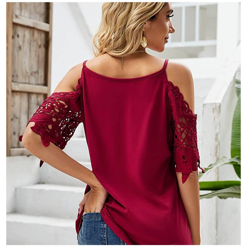 POLO MANGA CORTA MUJER RINODERINA NVSY004 CASUAL SEXY - 4