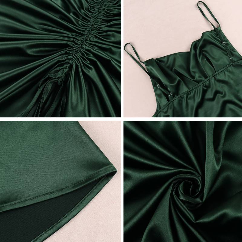 VESTIDO MIDI MUJER RINODERINA LYQ127 DE FIESTA ELEGANTE SEXY COCTEL - 6